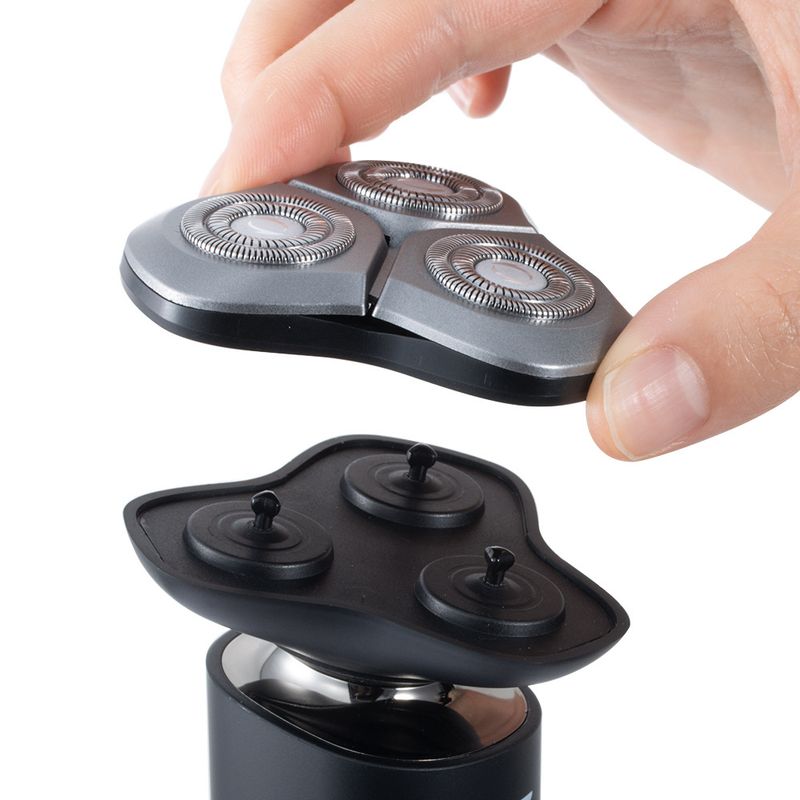 RAF Electric Shaver, Rechargeable Three Heads Independent Floating Digital Display Portable Men's Razor_voghion.com
