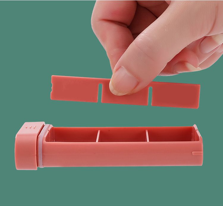 Cutie portabilă pentru medicamente, compartiment portabil sigilat pentru depozitarea pastilelor, cutie mini portabilă pentru medicamente_voghion.com