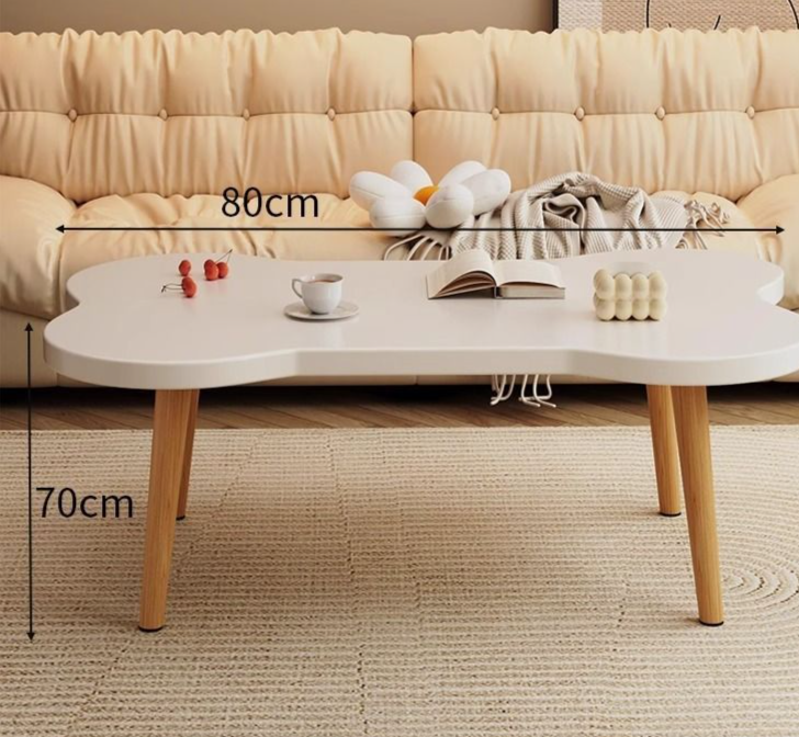 Appartamento con caffè, nuovo soggiorno, piccola casa in affitto, divano in stile crema creativo, balcone, tavolo da tè_voghion.com