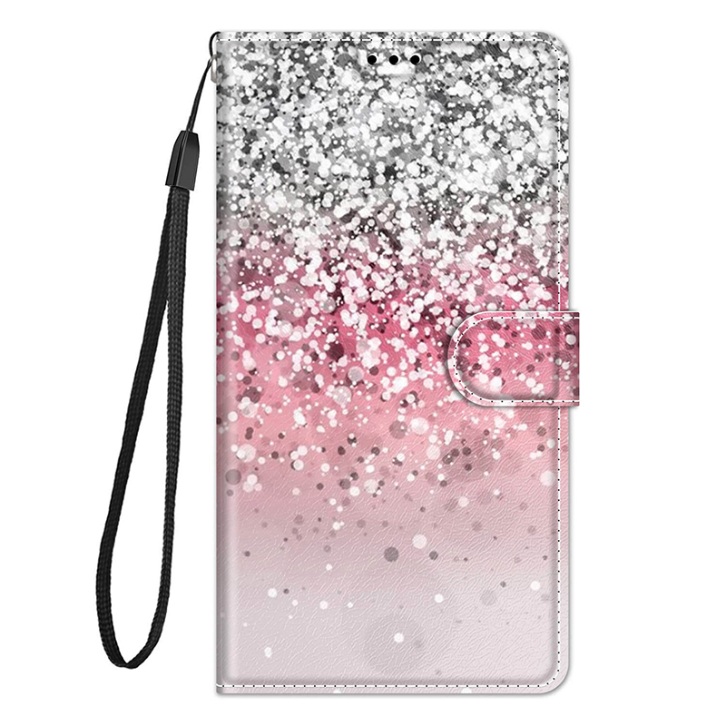Capa tipo carteira com estampa de borboleta para Samsung Galaxy A05 A05S A15 A25 A35 A55 5G, capa traseira magnética de couro_voghion.com