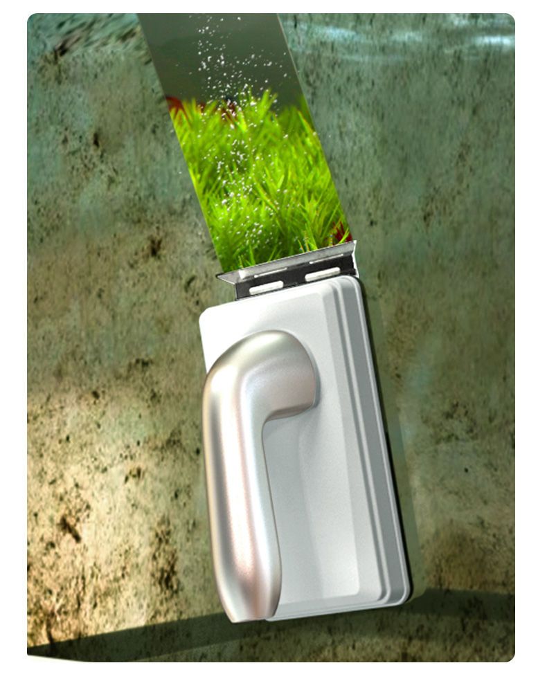 Brush Inner Wall Glass Tool Fish Tank Scraper Magnetic Remover Cleaning Algae_voghion.com
