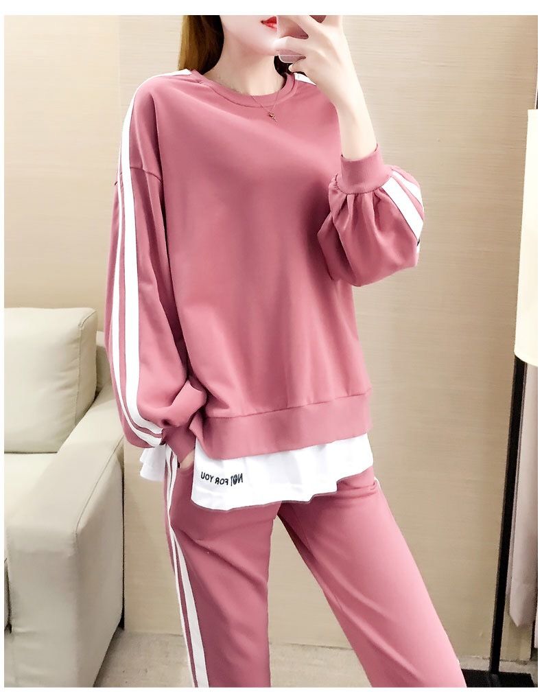 Completo in maglia alla moda 2025 per donna, nuovo set due pezzi con top ampio e pantaloni a gamba larga in stile coreano autunnale_voghion.com