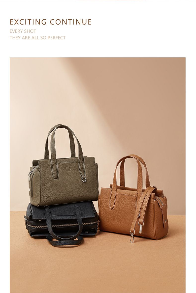 Niche Design First Layer Cowhide Genuine Leather Autumn Versatile Commuter Handbag New Large Capacity Crossbody Box Bag_voghion.com