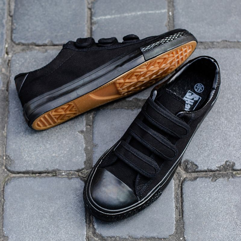 Scarpe da ginnastica casual traspiranti in tela da uomo, con velcro, per studenti delle scuole medie, primavera 2025_voghion.com