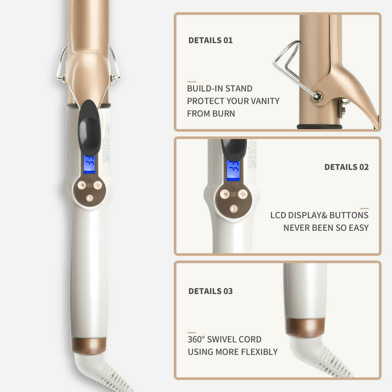New 30% discount Real 2023 Electric Professional Ceramic Hair Lcd Curler Roller Curls Wall Waver Fashion Styling Tools_voghion.com