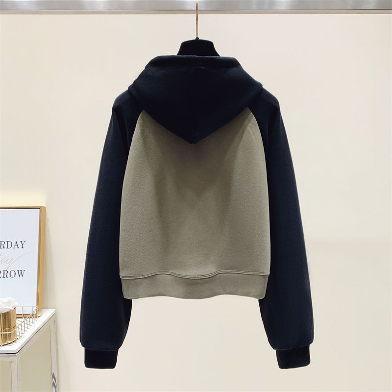 "Streetwise Denim Set - Drop-Crotch Wide-Leg Jeans & Contrast Hoodie With Raglan Sleeves, Oversized Silhouette For Effortless Urban Styling"_voghion.com