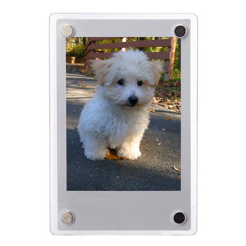 1/5/10/20pc Magnetic Photo For Fujifilm Instax Mini Film Paper Double Sided Fridge Picture Frame Magnet Artwork_voghion.com