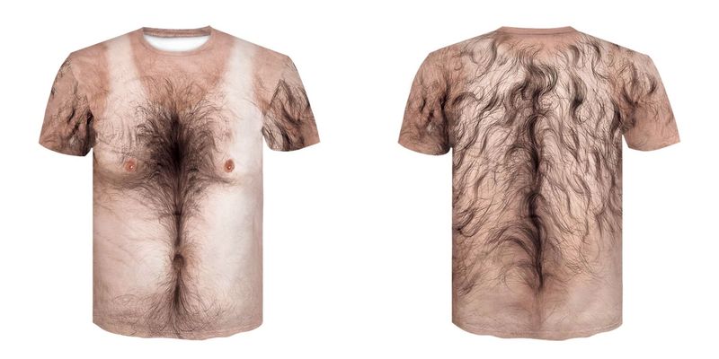 Men's 6-pack Abdominal Muscle T-shirt 3D Printed Short Sleeved Fitness Running Sports Casual Loose Short Sleeved Comfortable_voghion.com