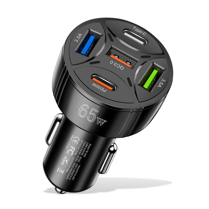 Music Festival  65W New Charger 3USB+2PD Super Fast Car Charging_voghion.com