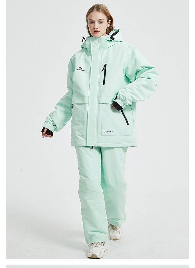 Kuangjian Wasserdichter Skianzug-Set für Damen und Herren – Winddichte Snowboardjacke und -hose | Thermo-Wintersportausrüstung für Singles_voghion.com