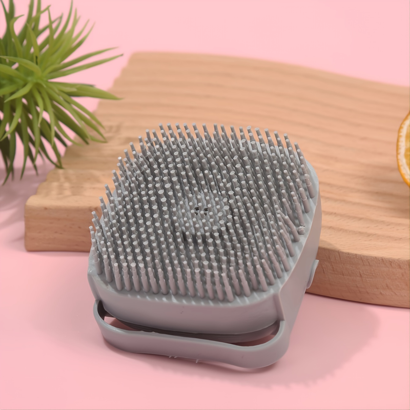 1 stuk shampooborstel voor honden en katten - Zachte siliconen borstelharen voor diepe reiniging en massage, bevordert een gezonde vacht en huid_voghion.com