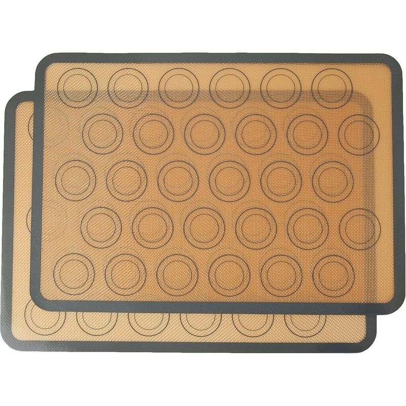 Siliconen Macaron Glasvezel Oven met Dubbele Handgrepen Brood Transfer Koekjes Dutch Bakmat_voghion.com