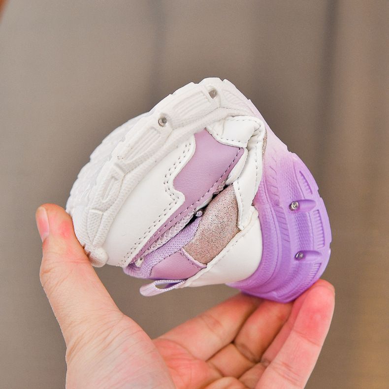 Chaussures de sport coréennes pour filles, printemps-automne 2025, chaussures de course à LED pour enfants, semelles souples, vente en gros_voghion.com