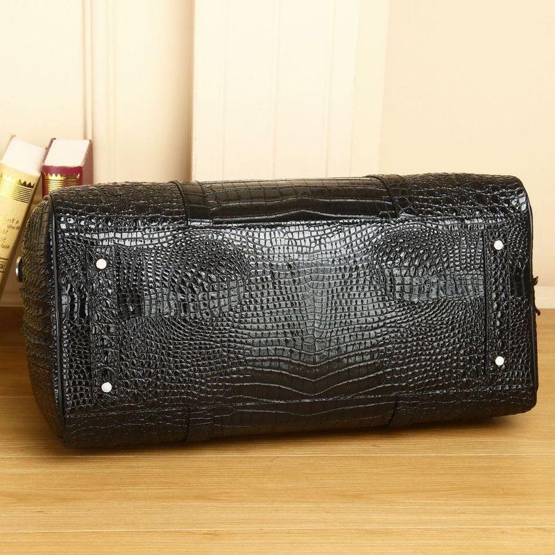 Nuovo modello di pancia di coccodrillo, grande capacità, borsa da viaggio a tracolla singola da uomo alla moda_voghion.com