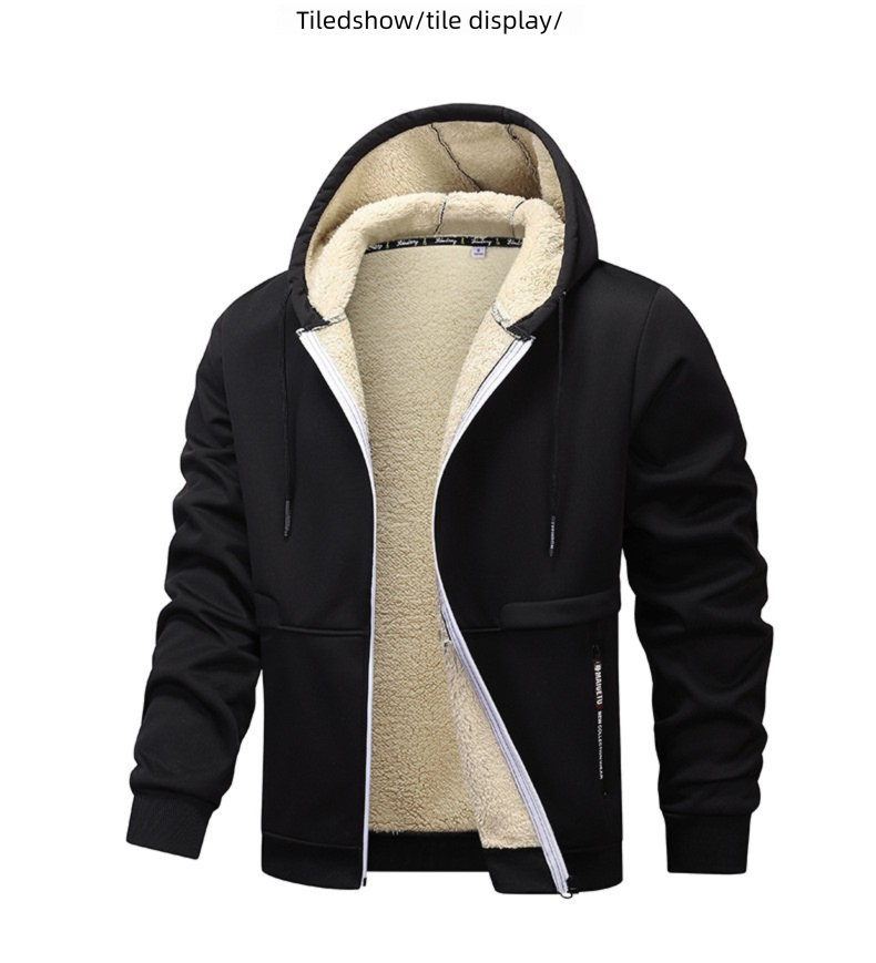 Heißer Verkauf Europäische Größe Herbst Winter Verdickt Lose Lamm Wolle Sweatshirt Bau Arbeit Jacke Für Männer_voghion.com