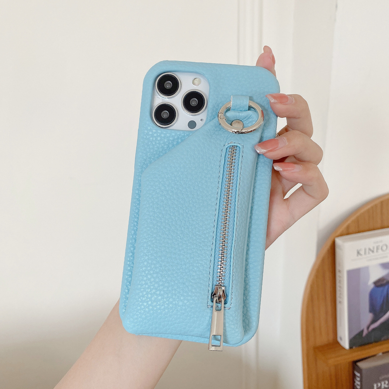 Mobile phone case coin purse card holder mobile phone case suitable for iPhone15 mobile phone case Apple 13promax protective cover 12 women_voghion.com