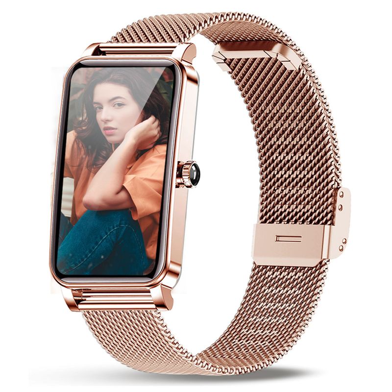 Orologi intelligenti per donne, orologio con ossigeno nel sangue, frequenza cardiaca, monitoraggio del sonno_voghion.com