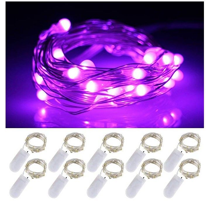 LED Cake Bouquet Box Decoration Light Strip Small Colorful Button Copper Wire String Lights Gift_voghion.com