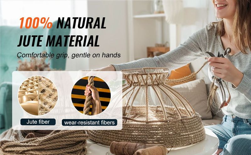 VEVOR 1"x100FT Gym Climbing Rope Fitness Strength Training Rope Home Exercise_voghion.com