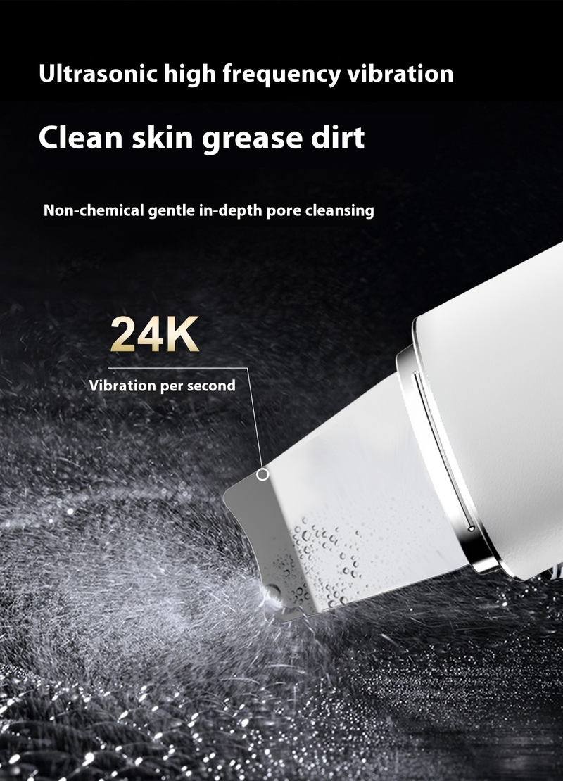 Nieuwe Ultrasone Peeling Machine Schoonheidsinstrument Gezicht Poriën Reiniging Zuig Mee-eter Schep Leren Mes_voghion.com
