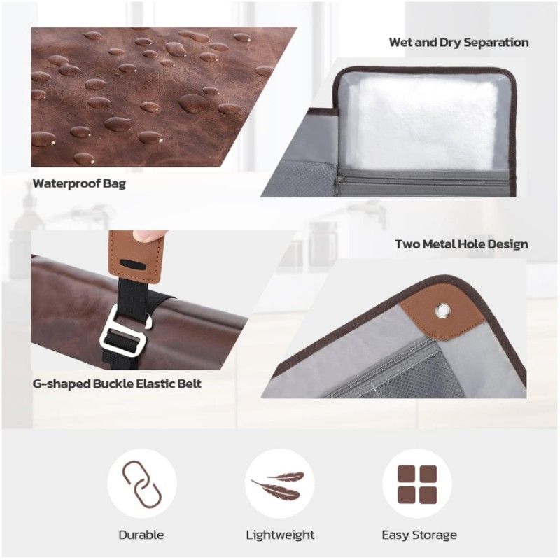 Bolsa de lavado impermeable para hombre, bolsa de maquillaje portátil, conjunto de almacenamiento, bolsa de almacenamiento de viaje, bolsa de lavado enrollable avanzada, novedad de 2024_voghion.com