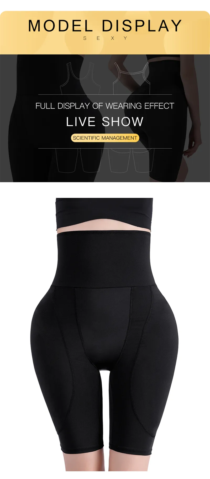 Taille Bauch Shaper Frauen Hüfte Pads Höschen Butt Heber Körper Shapewear Butt Enhancer Sexy Bauch Shaper Hohe Taille Gefälschte Ass_voghion.com