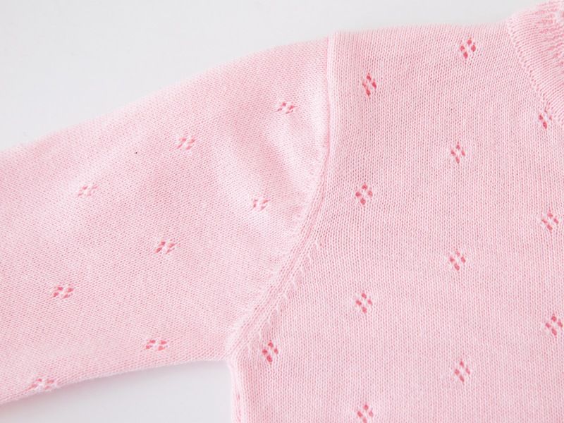 Cardigan élégant en tricot pour fille avec nœud et châle – Robe d'été légère et formelle pour 8 à 16 ans (blanc/rose/jaune)_voghion.com