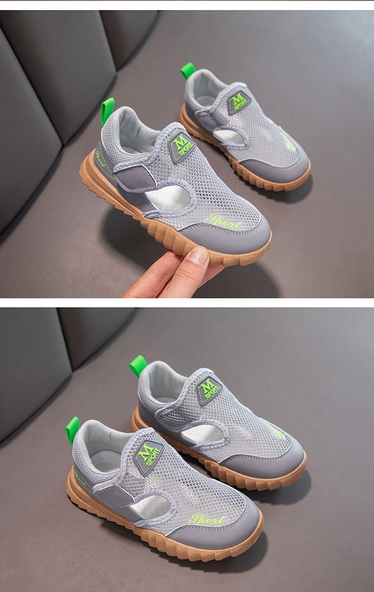 Kinderschuhe Kinder Frühling, Sommer und Herbst Atmungsaktive Single Mesh Jungen Sport Mesh Schuhe Neue Weiche Sohle Jungen und Mädchen Strandschuhe Trend_voghion.com