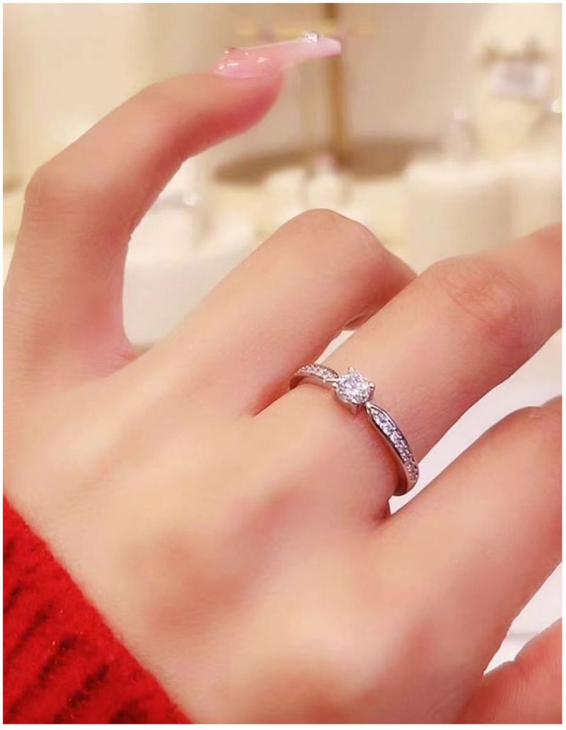 2021 neue Mode 925 Sterling Silber Moissanite Ring für Frauen Engagement Hochzeit Engagement Schmuck_voghion.com