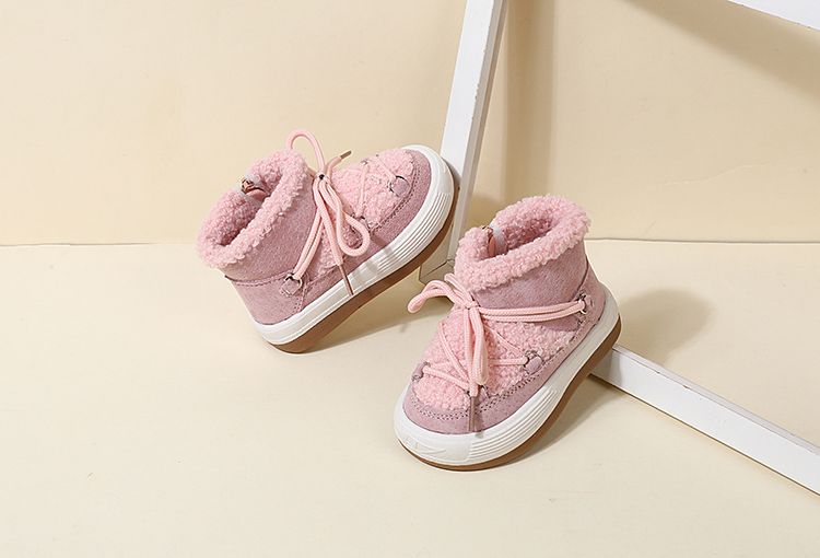 DIMI Nouvelle Automne/Hiver Bébé Chaud En Peluche Semelle En Caoutchouc Tout-petits Enfants Baskets Chaussures Pour Bébés Mode Petits Garçons Filles Bottes_voghion.com