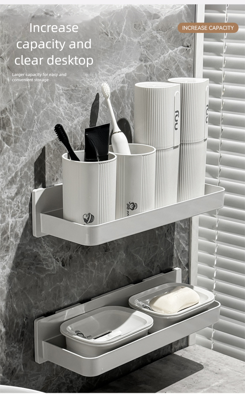 2025 neue Keine-Bohrer Bad Wc Balkon Lagerung Rack Waschtisch Wand-Montiert_voghion.com