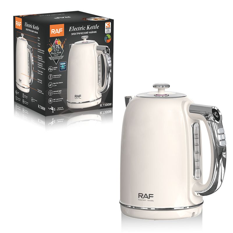 RAF EU 1.7L Electric Kettle - Temperature Display Automatic Boiling Water Household_voghion.com