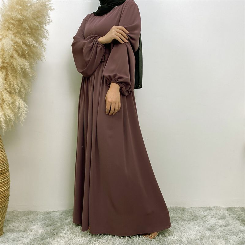 Abaya preta solta para mulheres, quimono muçulmano, dubai, com zíper frontal, vestido longo marroquino, jalabiyat, árabe, eid, kaftan feminino_voghion.com