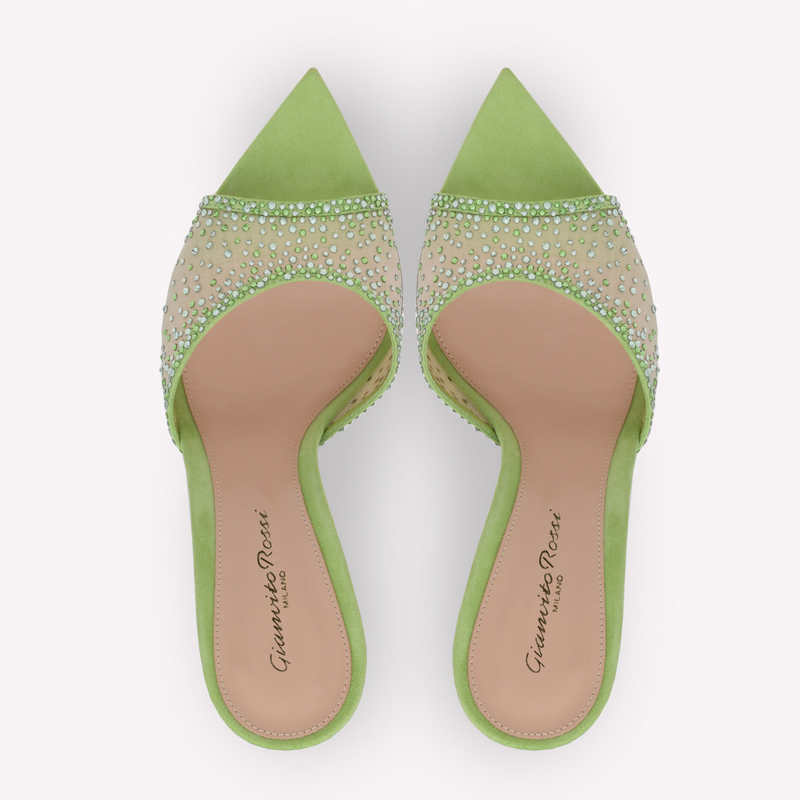 p9trade Stilettoabsatz Strass High Heel Slipper spitze Zehenpartie offene Zehenpartie Slip-On High Heel Sandalen modischer europäischer und amerikanischer Stil vielseitig_voghion.com