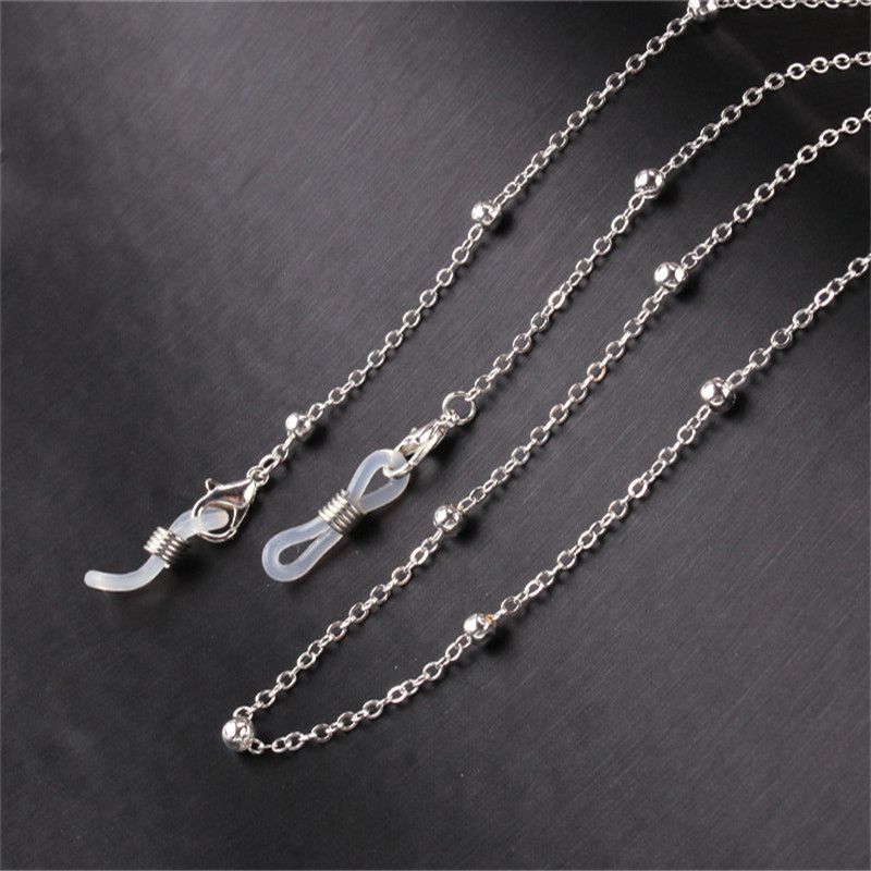 New Glasses For Women High-end Metal Hanging Strap Non-slip Simple Beaded Chain Accessories_voghion.com