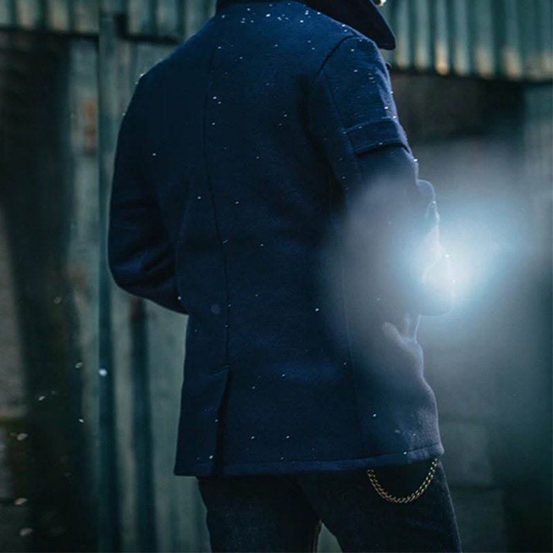 ActiveGo ActiveGo 2025 Giacca invernale da uomo transfrontaliera, stile europeo americano, tinta unita, cappotto di lana da uomo_voghion.com