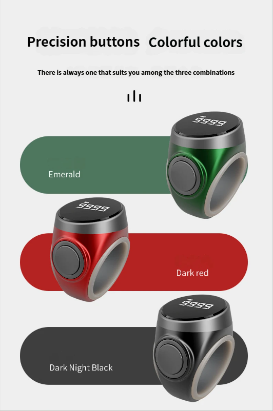 Nuovo S9 luminoso anello a pressione manuale con display digitale elettronico intelligente e contatore manuale_voghion.com