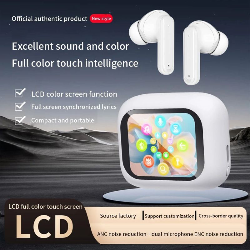 TWS Kabellose Ohrhörer Bluetooth 5.3 IP7 mit Smart Screen für Android und iPhone_voghion.com