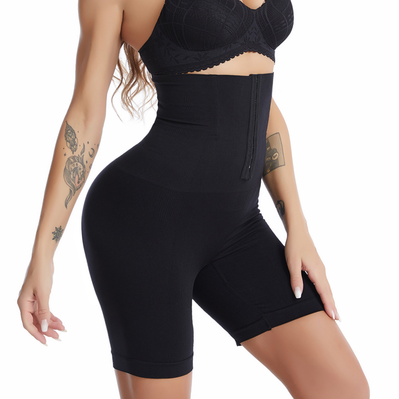 New Women Firm Tummy Control with Hook Butt Lifter Shapewear Panties High Waist Trainer Body Shaper Shorts Female_voghion.com