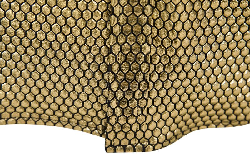 Langärmliges Button-Down-Hemd mit Diamond Bronzing-Print für Herren_voghion.com