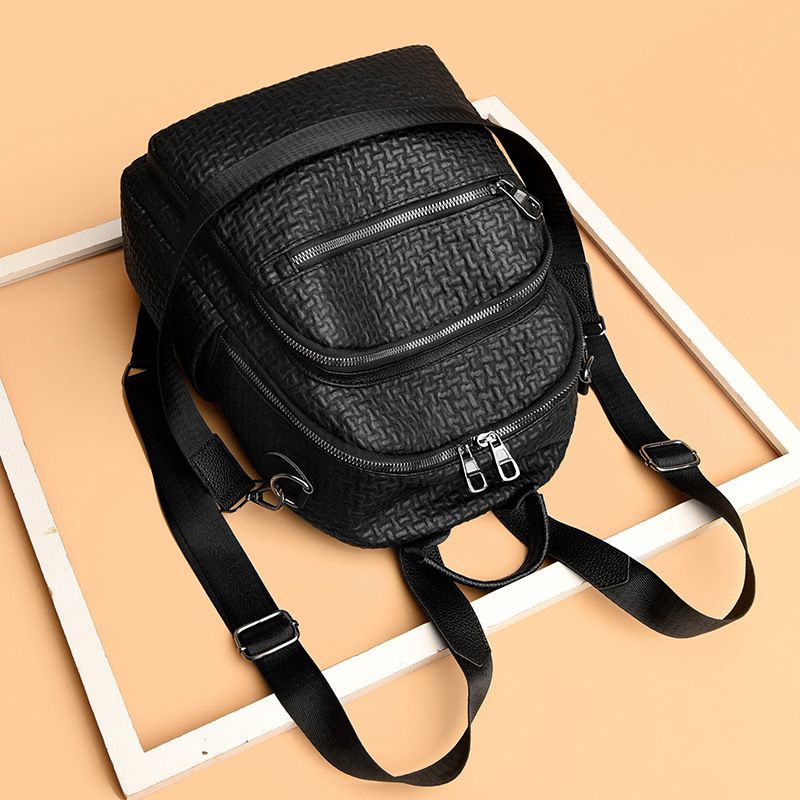 Korean Version For Women 2024 New Casual Backpack Simple Large Capacity Travel Versatile Commuting Women's Bag_voghion.com