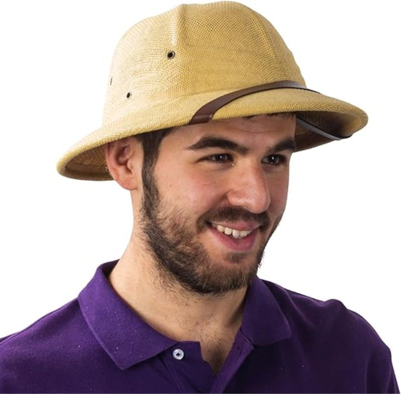 Vendita calda 100% paglia casco midollo sole estate uomini via guerra esercito cappello papà barca secchio cappelli safari giungla minatori berretto_voghion.com