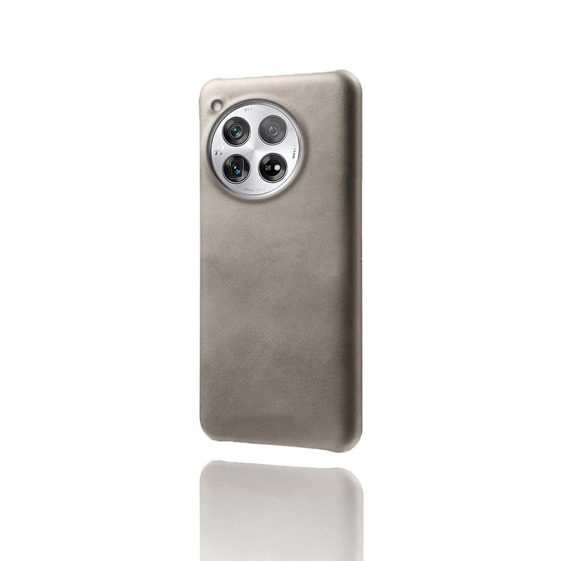 Geschikt voor OnePlus 12 mobiele telefoonhoesje, beschermhoes van kalfsleer, OnePlus 12 leren hoesje met kalfsleersticker._voghion.com