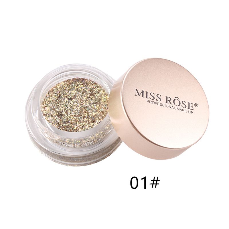 MISS ROSE Ombretto da sirena Glitter Ombretto Jincong colorato Bling Highlight Cream Illuminante viso Glitter liquido_voghion.com