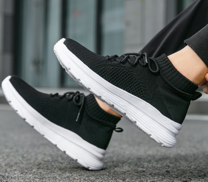Socks Running Shoes Women's Sneakers Sports Shoes For Women Man Breathable Casual Elasticity Platform Vulcanize Ankle Boots_voghion.com