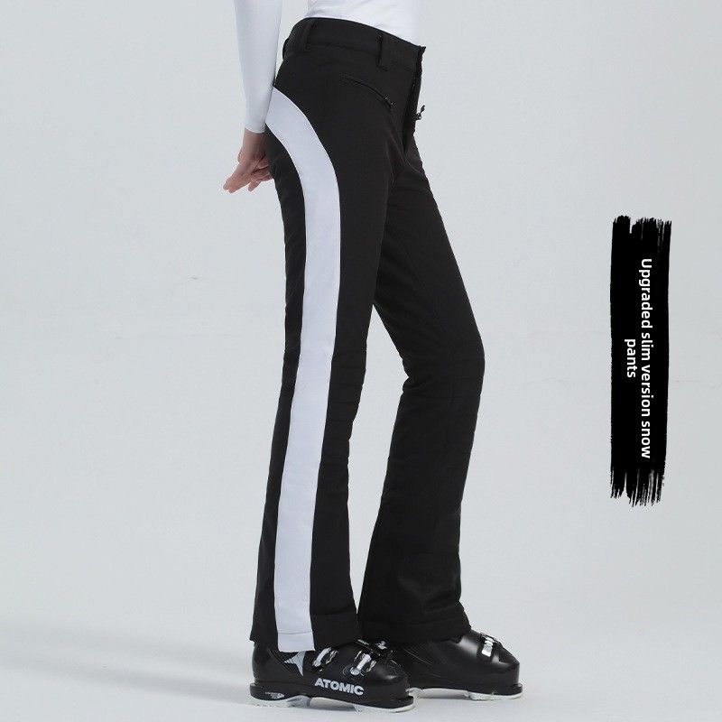 24 neue Ski Doppel Bord Winter Outdoor Warme Winddicht Wasserdicht Stretch Schnee Hosen Für Frauen_voghion.com