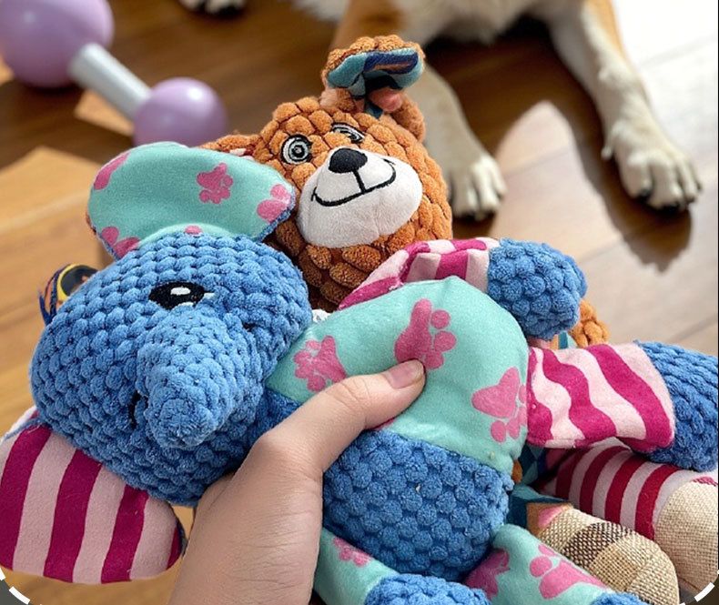 Dog Squeaky Boredom Reliever Pet Durable Chew Energy-Consuming Teeth Grinding Plush Toy Shiba Inu Corgi Supplies_voghion.com