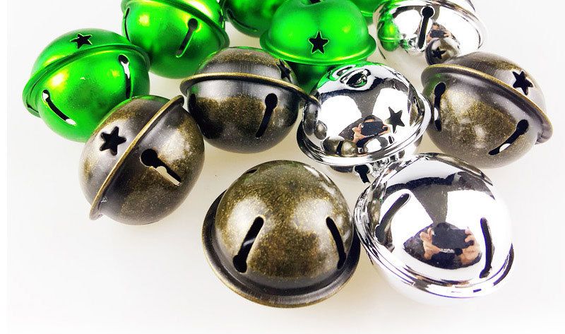 Extra stor klockstjärna Klocka 30mm-140mm Julklocka gör-det-själv handgjord material vakuumgalvanisering färg Klocka_voghion.com
