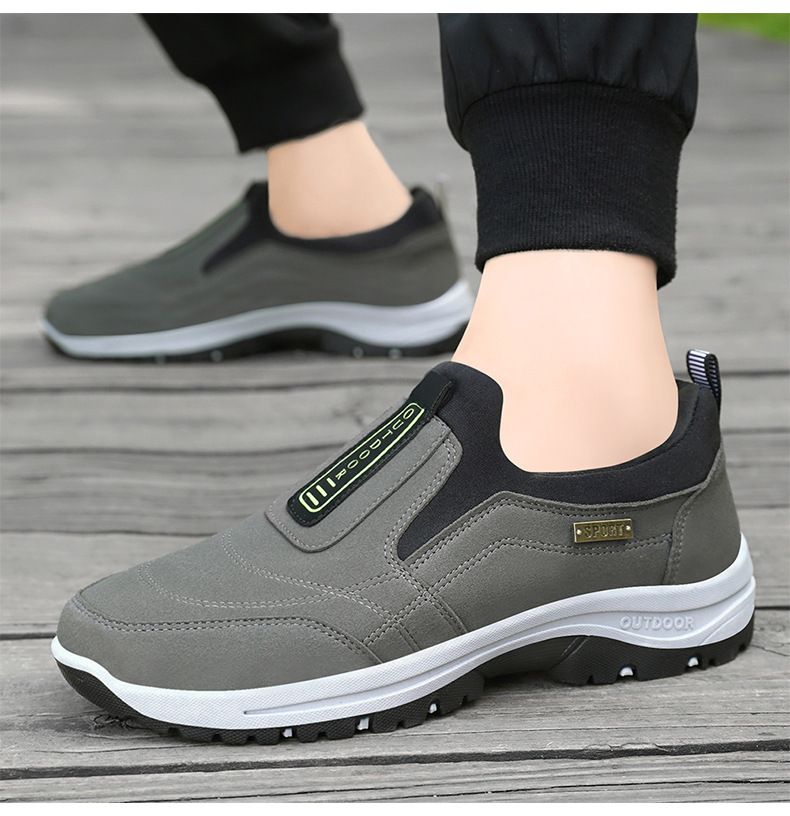 Men's shoes casual shoes leather shoes sports shoes men's breathable and not smelly feet one pedal men's shoes_voghion.com