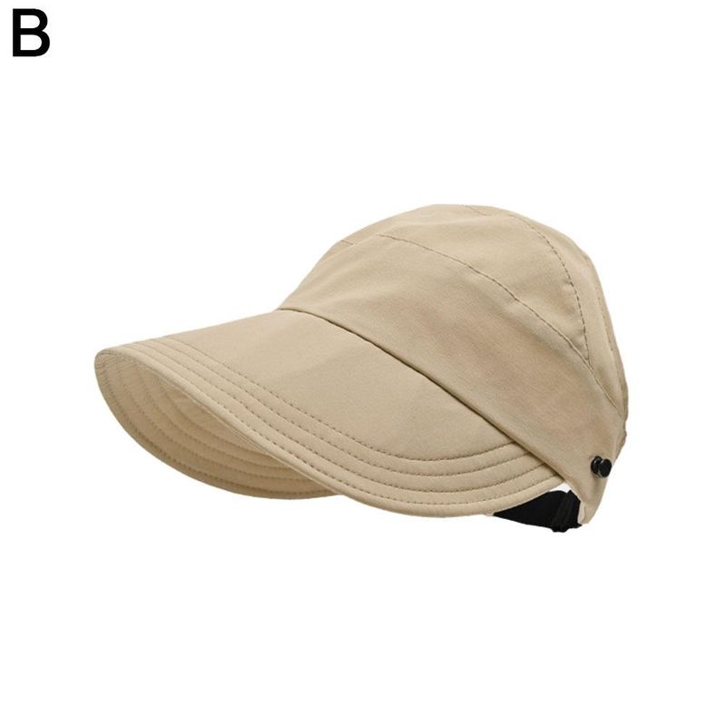 Fashion Summer UV Adjustable Drawstring Fisherman Cap Visors Hat Portable Foldable Wide Brim Sun Protection Hats_voghion.com